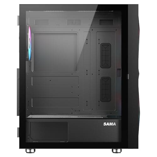 SAMA 3509 ATX Mid Tower Black Tempered Glass image