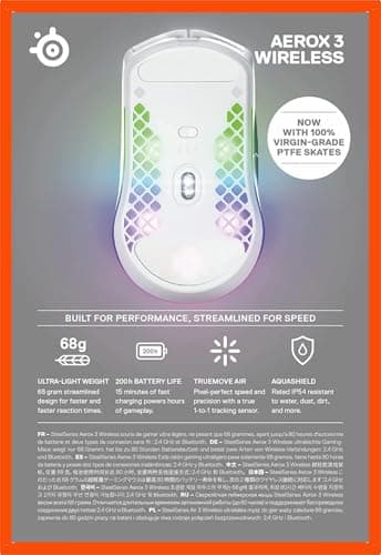 SteelSeries Aerox 3 (2022) Wired/Bluetooth/Wireless Optical Gaming Mouse image