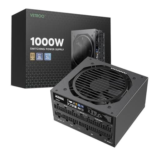 Vetroo GV1000 ATX 1000W Fully Modular 80+ Gold Certified image
