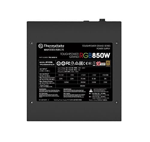 Thermaltake Toughpower Grand RGB 850W Fully Modular 80+ Gold image