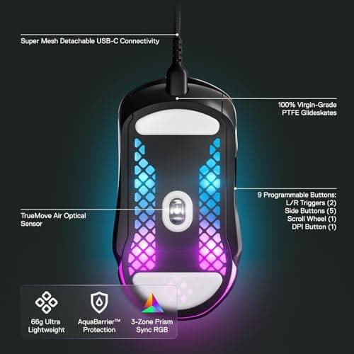SteelSeries Aerox 5 Wired Optical Gaming Mouse image