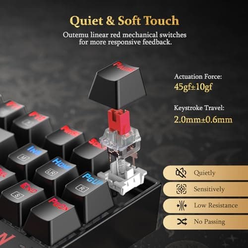 Redragon K552 Wired Outemu Blue Mechanical Gaming Keyboard image