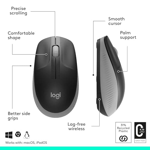 Logitech M191 Full-Size Wireless Optical Mouse image