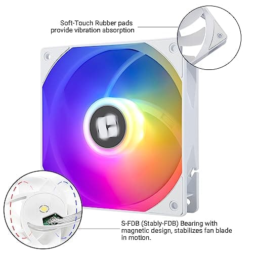 Thermalright TL-C12RW-S V2 120mm White PWM Addressable RGB 58 CFM image