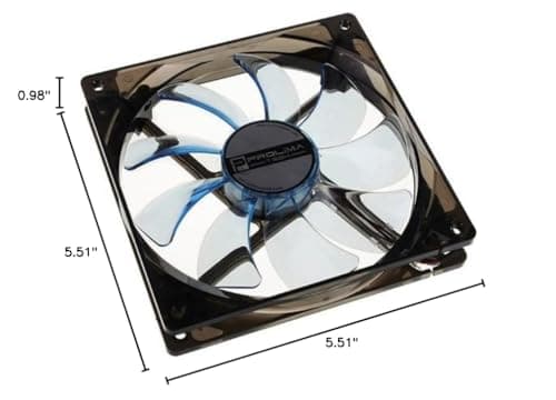 Prolimatech Vortex 140mm Clear 87 CFM Blue image