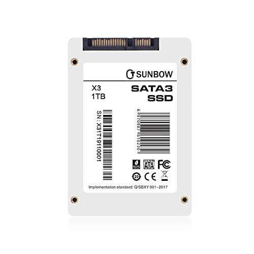 TCSUNBOW X3-1TB SSD 3D NAND SATA III 2.5" 7mm SSD image