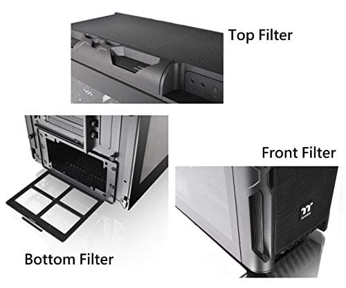 Thermaltake Level 20 RS ARGB ATX Mid Tower Black with Tempered Glass Side Panel and USB 3.2 Gen 1 Type-A USB 2.0 Type-A image