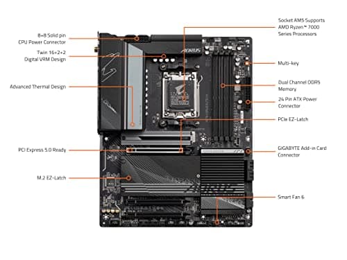 Gigabyte X670 AORUS ELITE AX DDR5 ATX image