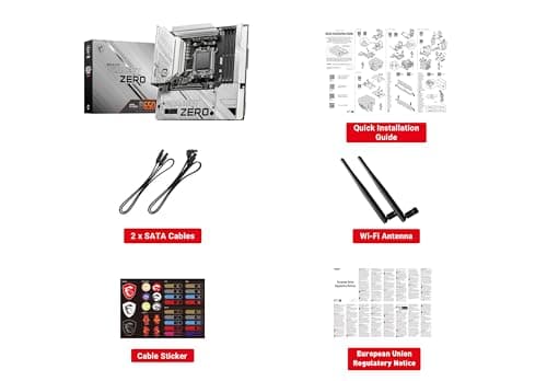 MSI B650M PROJECT ZERO AM5 DDR5 Micro ATX image