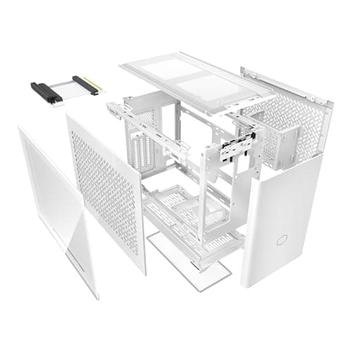 Cooler Master MasterBox NR200P V2 Mini-ITX Desktop White with Mesh Side Panel and USB 3.2 Gen 2x2 Type-C / USB 3.2 Gen 1 Type-A image
