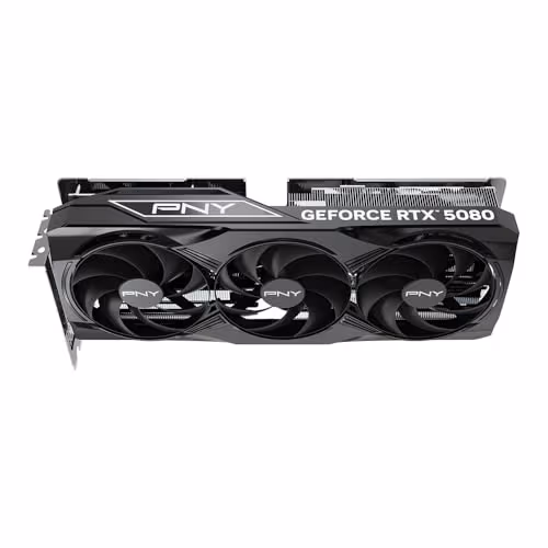 PNY OC GeForce RTX 5080 16GB GDDR7 Black image