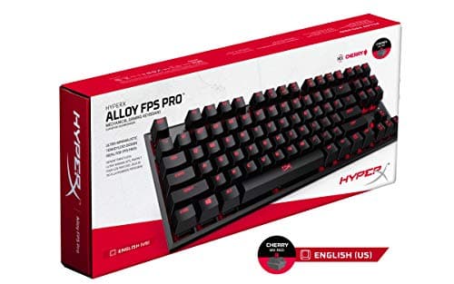 HyperX Alloy FPS Pro - Tenkeyless Mechanical Gaming Keyboard - 87-Key, Ultra-Compact Form Factor - Linear & Quiet - Cherry MX Red - Red LED Backlit (HX-KB4RD1-US/R1) image