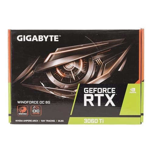 Gigabyte WINDFORCE OC GeForce RTX 3060 Ti LHR 8GB GDDR6 Black / Silver image
