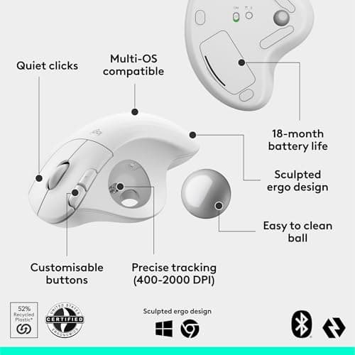 Logitech ERGO M575S Wireless/Bluetooth Trackball image