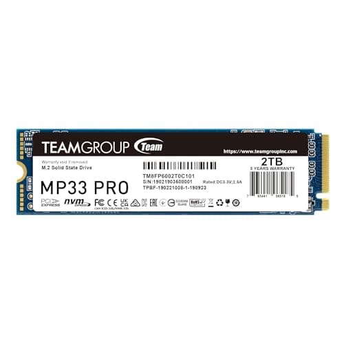 TEAMGROUP MP33 PRO 2TB M.2 SSD PCIe 3.0 NVMe image