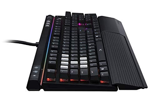 HyperX Alloy Elite RGB - Mechanical Gaming Keyboard - Software-Controlled Light & Macro Customization - Wrist Rest - Media Controls - Linear & Quiet - Cherry MX Red - RGB LED Backlit (HX-KB2RD2-US/R1) image