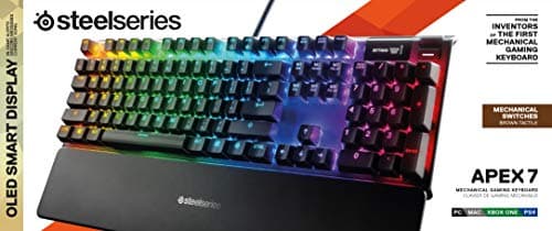 SteelSeries Apex 7 RGB SteelSeries QX2 Brown Wired Gaming Keyboard image