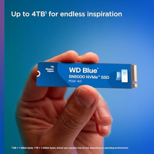 Western Digital WD Blue SN5000 4TB SSD M.2-2280 PCIe 4.0 x4 NVMe image