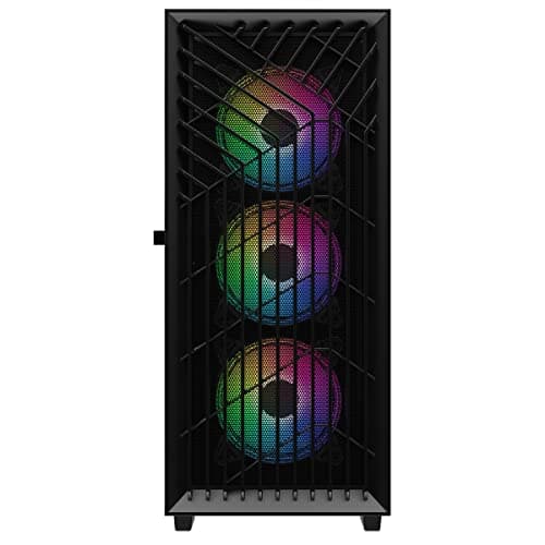 CiT Blade ATX Mid Tower Black Tempered Glass Side Panel ARGB image