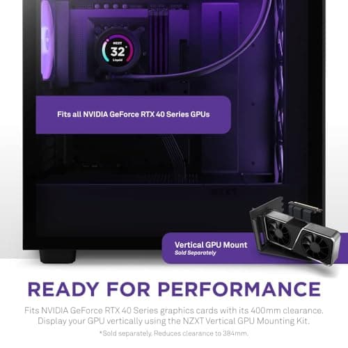 NZXT H7 Elite (2023) ATX Mid Tower Black Tempered Glass Side Panel image