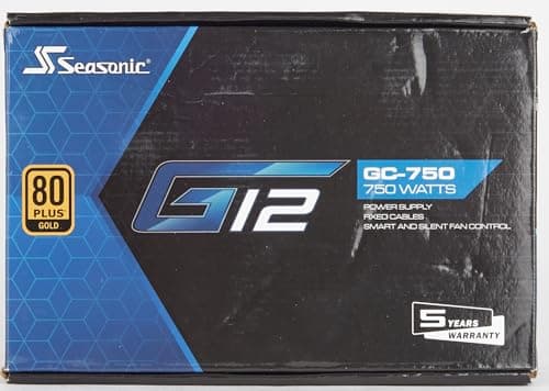 SeaSonic G12 GC Black / Blue 750W Non-Modular 80+ Gold image