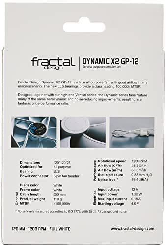 Fractal Design Dynamic X2 120mm White 1-Pack image