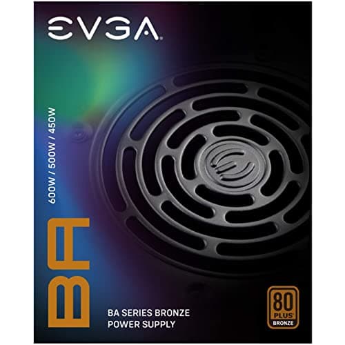 EVGA 600 BA Black ATX 600W Non-Modular 80+ Bronze Certified image