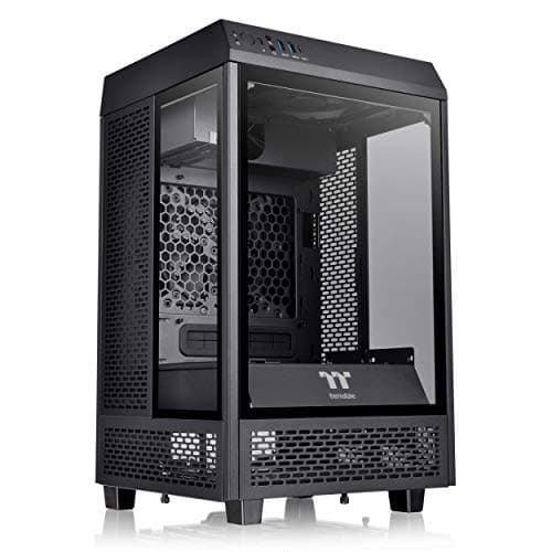 Thermaltake The Tower 100 Mini-ITX Tower Black Tempered Glass Side Panel main image