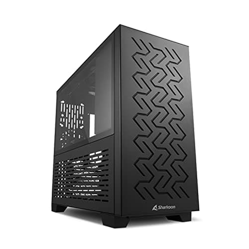 SHARKOON MS-Z1000 Micro ATX Mid-Tower Black Tempered Glass Side Panel main image