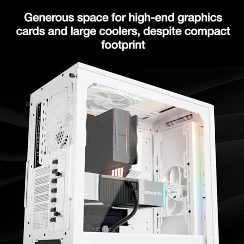 be quiet! Pure Base 501 DX ATX Mid Tower White Tempered Glass image