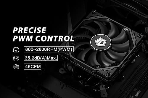 ID-COOLING IS-40X Air 45mm Black / White image