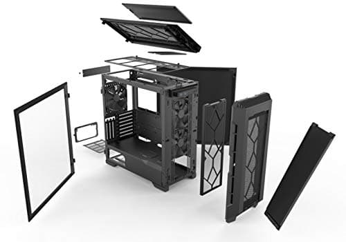 Phanteks Eclipse P600S ATX Mid Tower Black with Tinted Tempered Glass Side Panel and USB 3.2 Gen 2 Type-C, USB 3.2 Gen 1 Type-A Front Panel image
