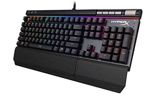 HyperX Alloy Elite RGB - Mechanical Gaming Keyboard - Software-Controlled Light & Macro Customization - Wrist Rest - Media Controls - Linear & Quiet - Cherry MX Red - RGB LED Backlit (HX-KB2RD2-US/R1) image