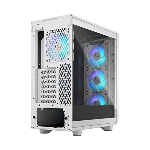 Fractal Design Meshify 2 Compact RGB ATX Mid Tower White Tempered Glass image