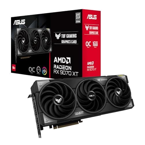 Asus TUF GAMING OC Radeon RX 9070 XT 16GB GDDR6 Black / Silver image