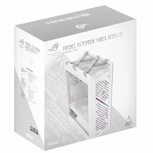 ASUS ROG Strix Helios II White Edition EATX mid-Tower Gaming PC case image