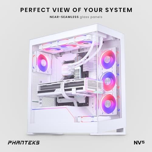 Phanteks NV5 ATX Mid Tower White Tempered Glass image