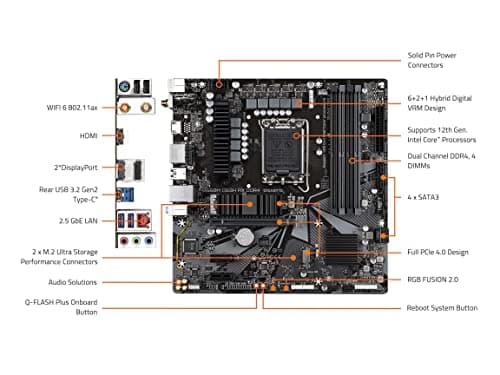 Gigabyte B660M DS3H AX LGA1700 DDR4 Micro ATX image