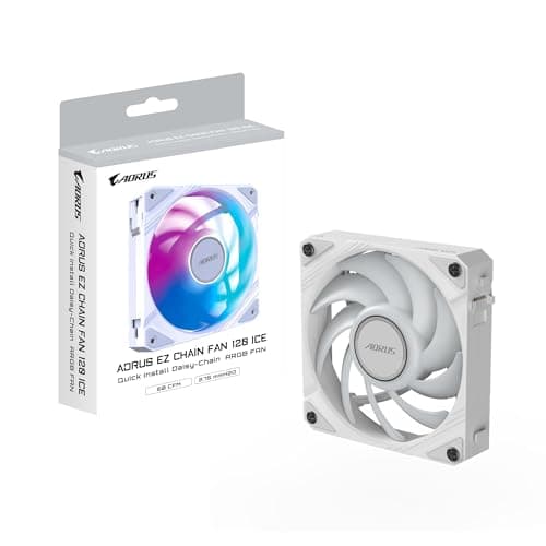 Gigabyte AORUS EZ CHAIN FAN 120mm White PWM RGB 1-Pack image