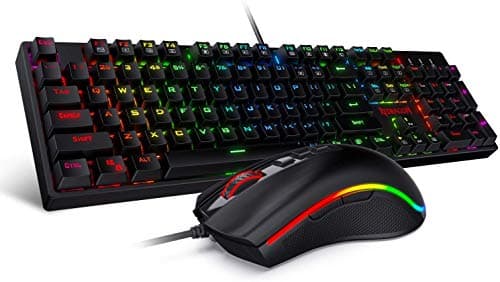 Redragon K582-BA RGB Wired Standard Keyboard With Optical Mouse image