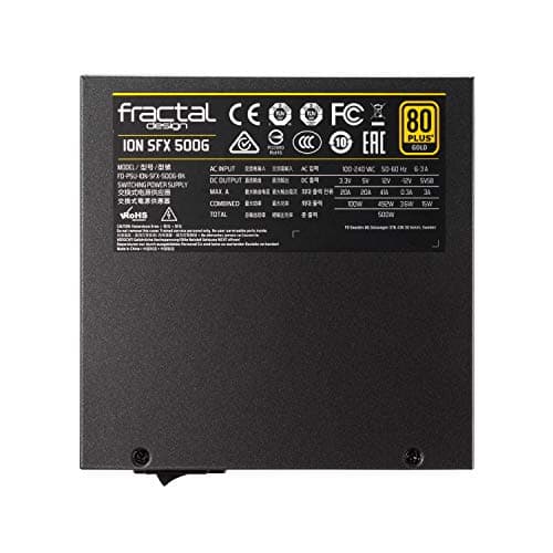 Fractal Design Ion SFX 500G 500 W 80+ Gold Certified Fully Modular SFX Power Supply (FD-PSU-ION-SFX-500G-BK) image