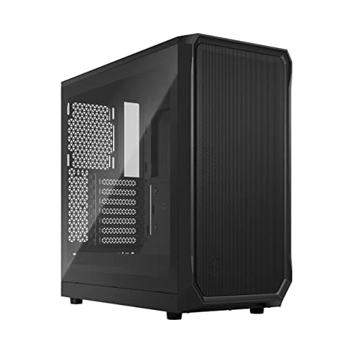 Fractal Design Focus 2 ATX Mid Tower Black Tempered Glass Side Panel USB 3.2 Gen 1 Type-A image