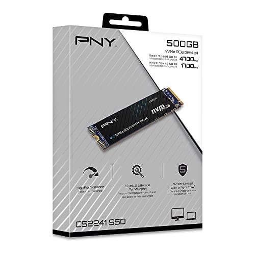 PNY CS2241 500GB SSD M.2-2280 PCIe 4.0 x4 NVMe image