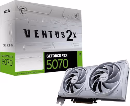 MSI GeForce RTX 5070 12G VENTUS 2X OC WHITE image