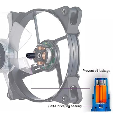 Cooler Master JetFlo 120mm Black PWM 95 CFM Blue LED image