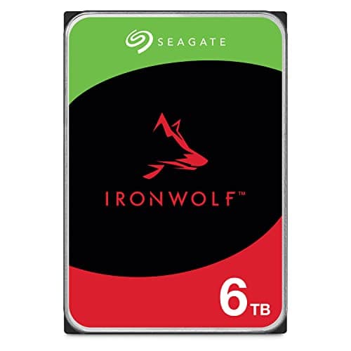Seagate IronWolf 6TB NAS Hard Drive 7200 RPM 256MB Cache SATA 6.0Gb/s CMR 3.5" Internal HDD for RAID Network Attached Storage ST6000VN0033 image