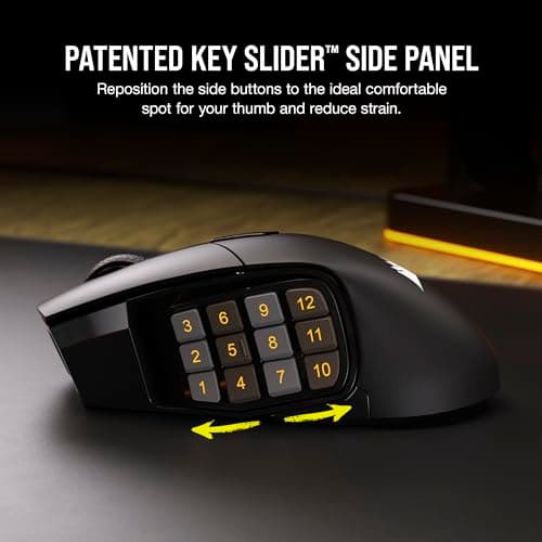 Corsair Scimitar Elite Wireless MMO Wireless/Bluetooth/Wired Optical Mouse image