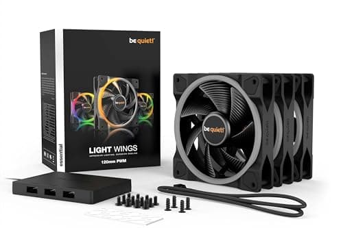 be quiet! Light Wings 120mm Black PWM Addressable RGB 3-Pack image