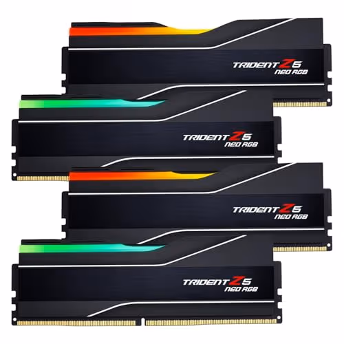G.Skill Trident Z5 Neo RGB 256GB (4x64GB) DDR5 6000 CL36 Black image