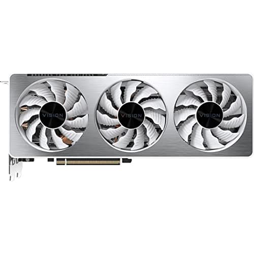 Gigabyte VISION OC Rev 2.0 GeForce RTX 3070 LHR 8GB GDDR6 Silver / White image